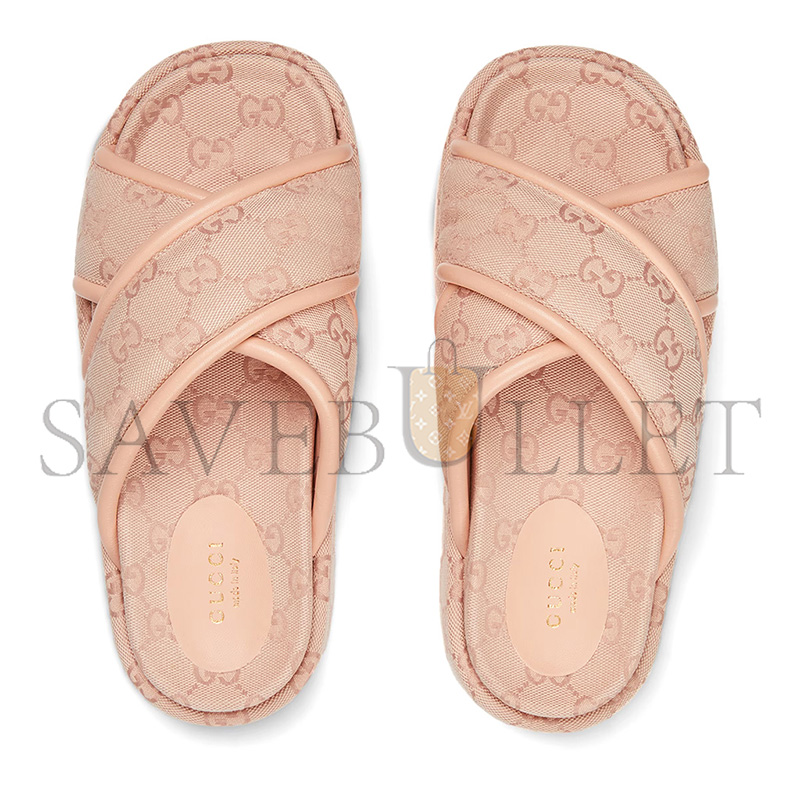 GUCCI WOMEN'S GG PLATFORM SANDAL 816798